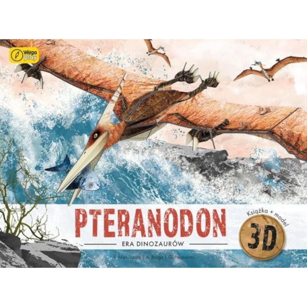 Era dinozaurów PTERANODON Puzzle 3D + książka
