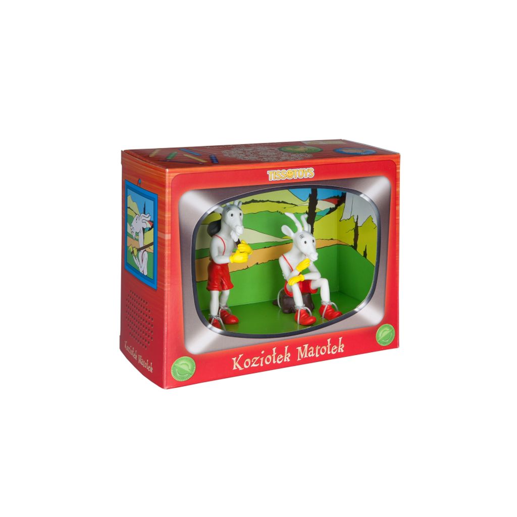 KOZIOŁEK MATOŁEK figurka zestaw figurek Koziołek Matołek siedzący i Koziołek Matołek idący