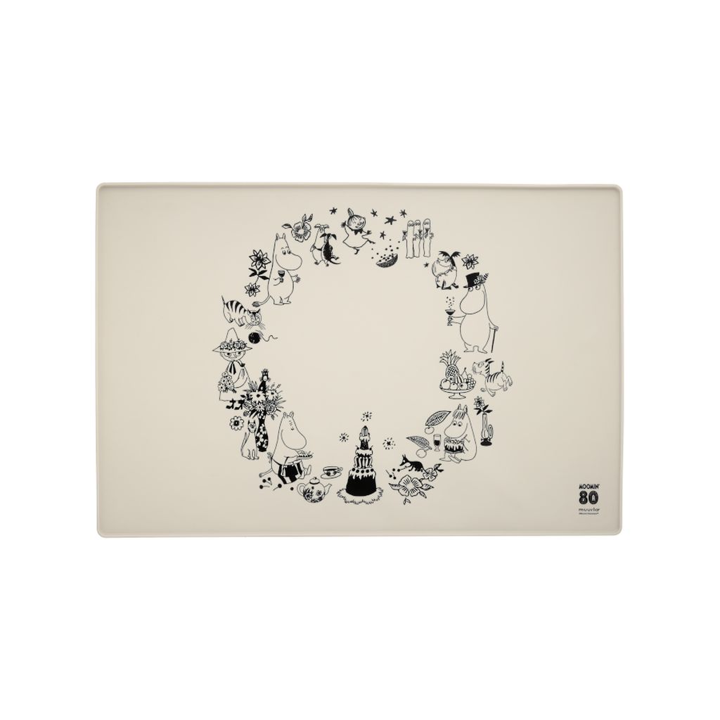 Muminki silikonowa mata podkładka pod miskę dla psa kota MOOMIN80 40x60 cm MUURLA