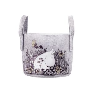 Muminki Filcowy kosz do przechowywania FLOWER FIELD 17l