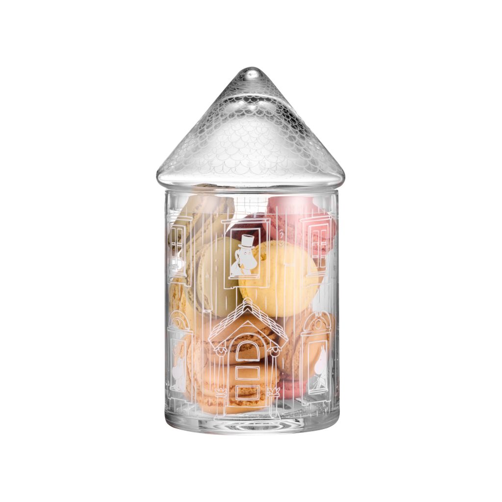 Muminki pojemnik szklany MOOMIN HOUSE Muurla 18,5 cm