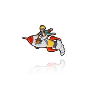 PIN przypinka MAŁY KSIĄŻĘ Podróż rakietą